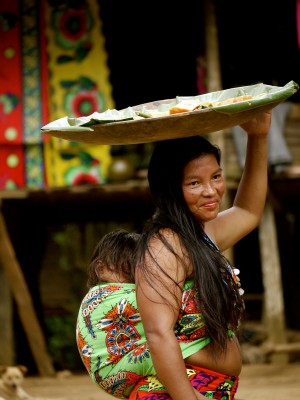 Embera mother and child