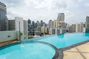 swimming pool at Thailand condo