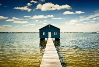 Boatshed on the Swan River