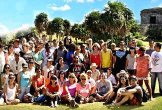 Money and You group at Tulum Ruins