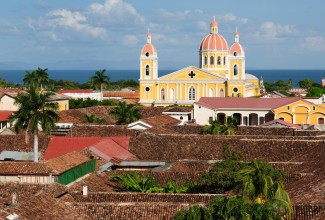 Nicaragua, View on the old Granada