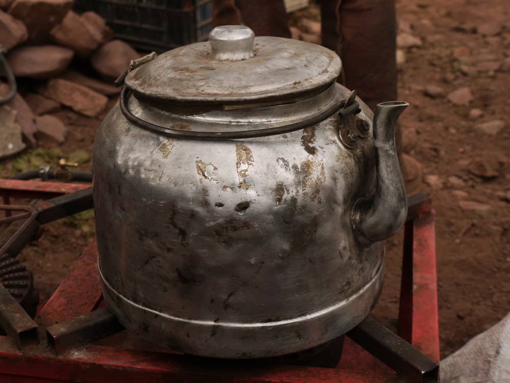 Hot water