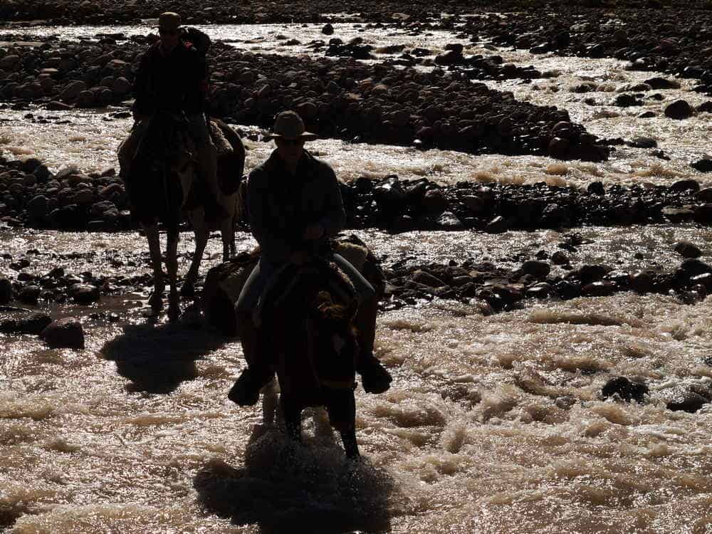 River at dawn crossing