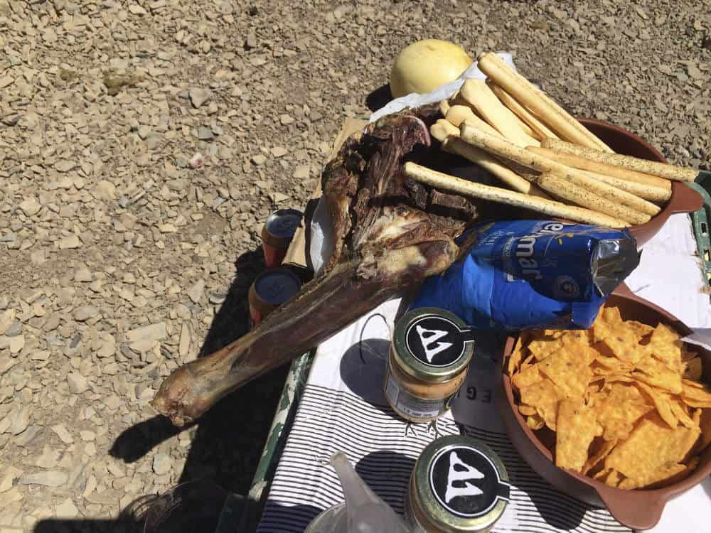 Smoked Goat Leg and Doritos at the Top of the World 