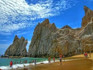 mountains and ocean in Cabo 