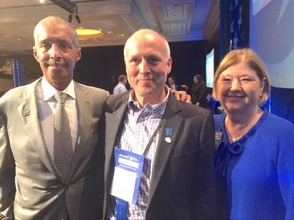 NAR 2017 President Bill Brown, Mike Cobb, Janet Branton, NAR VP Global