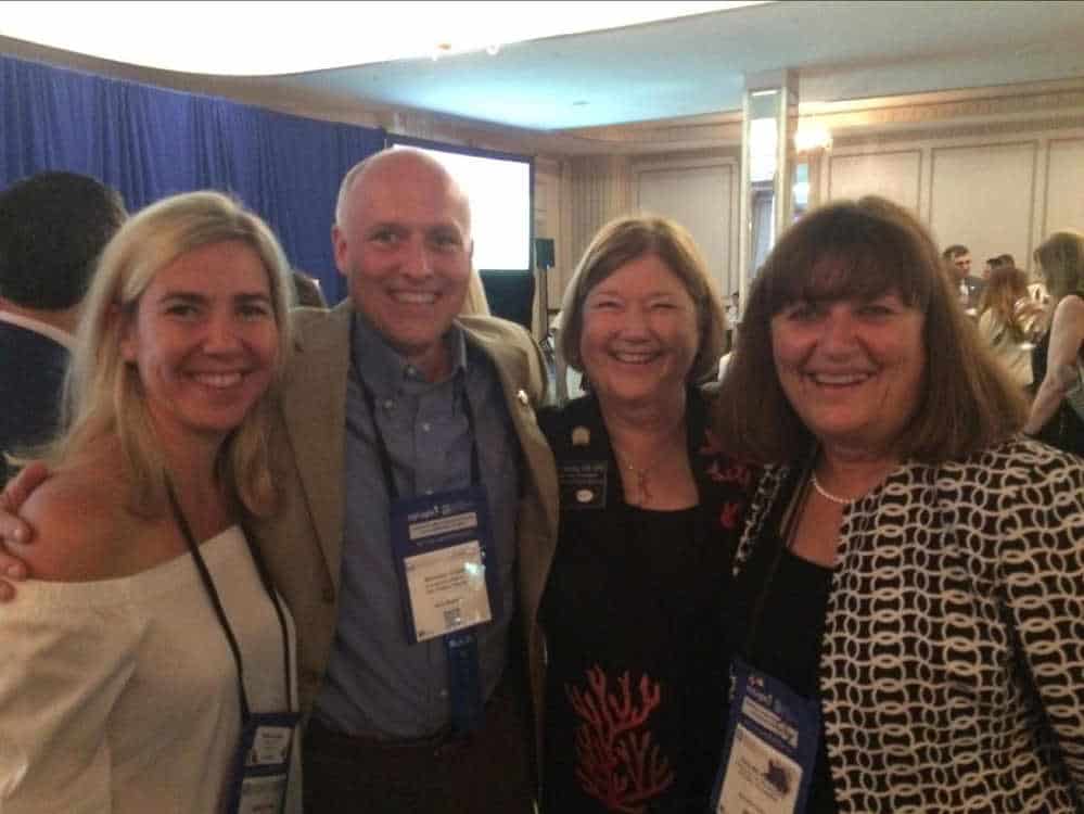 Barb Sukkau Canadian Real Estate Association (CREA) President 2018, Mike Cobb, Janet Branton, VP NAR Global, Pauline Aunger, CREA Past President
