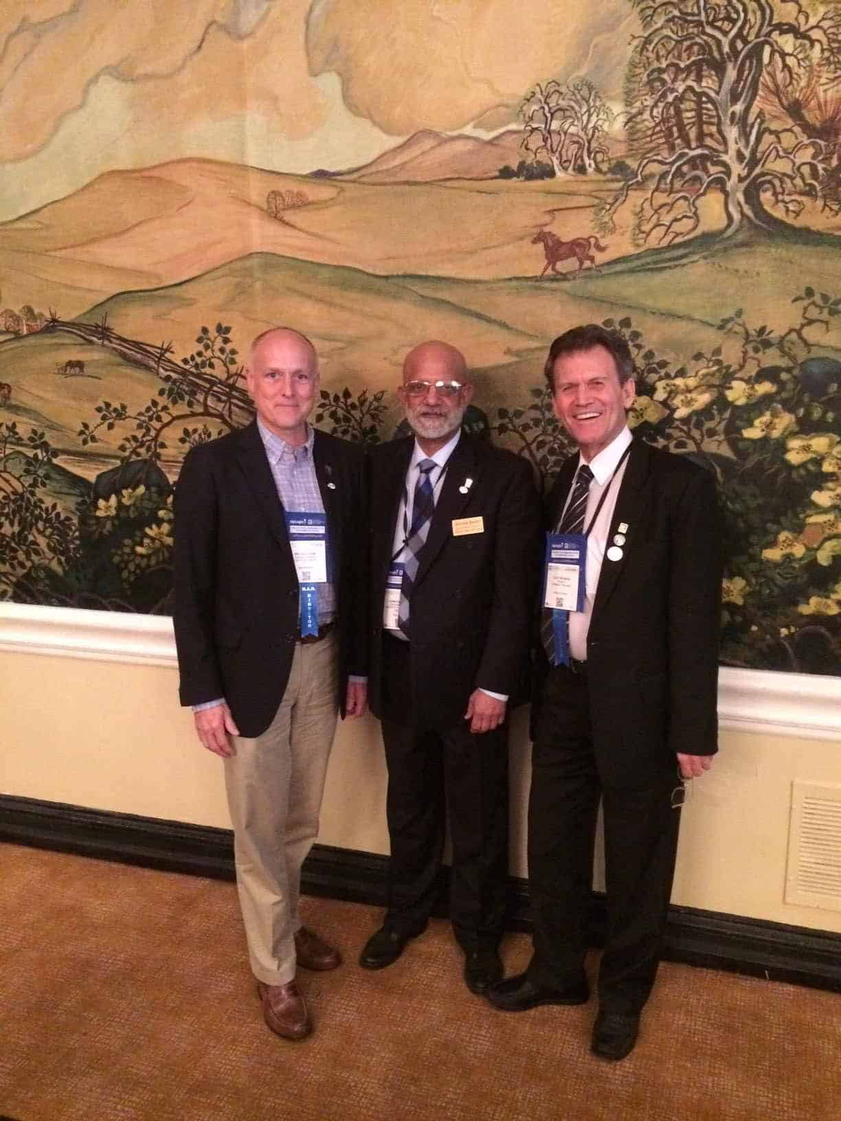 Mike Cobb, with NAR Board members Ahmed Badat and Clayton Wade
