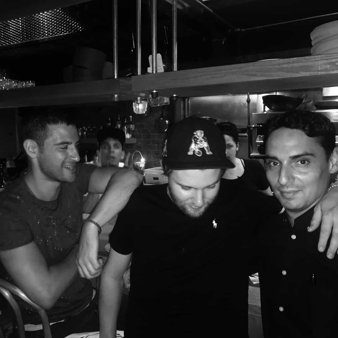 La Sirena Chef, Anthony Sasso, and Hemlock Chef, Diego Moya celebrating Tyler and I's last night in NYC