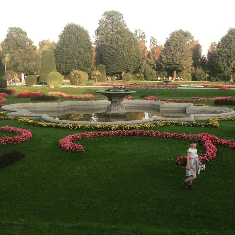 One of the many perfectly manicured gardens in Vienna