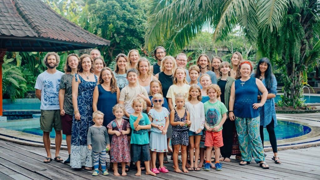 Large group picture in Bali