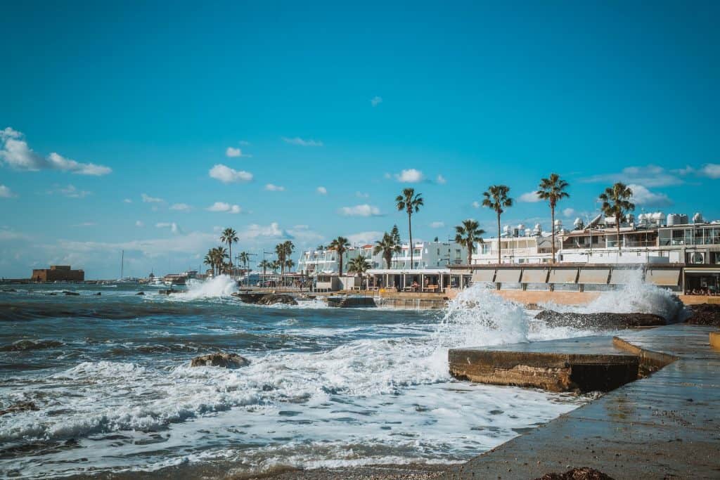 Beautiful Beach in Pafos, Cyprus