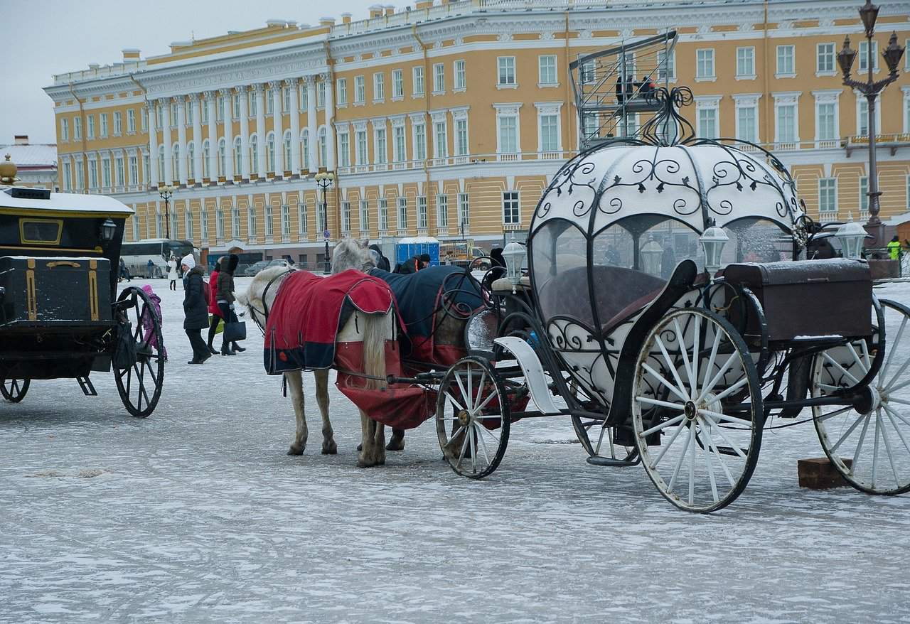 Horse & Buggy in St. Petersburg, Russia