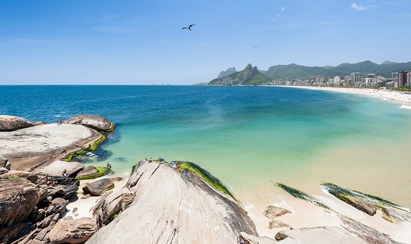 blue and crystalline water in South America