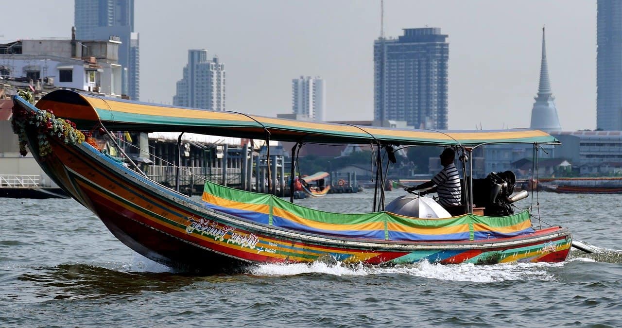 Boat on the water in Thailand