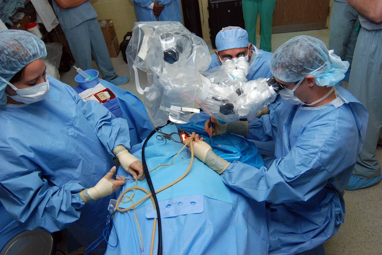 Group of doctors practicing an opertaion Tourism