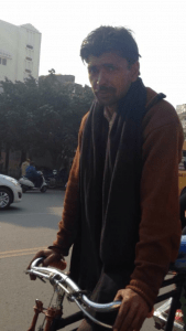Our rickshaw driver, India, travel, sari