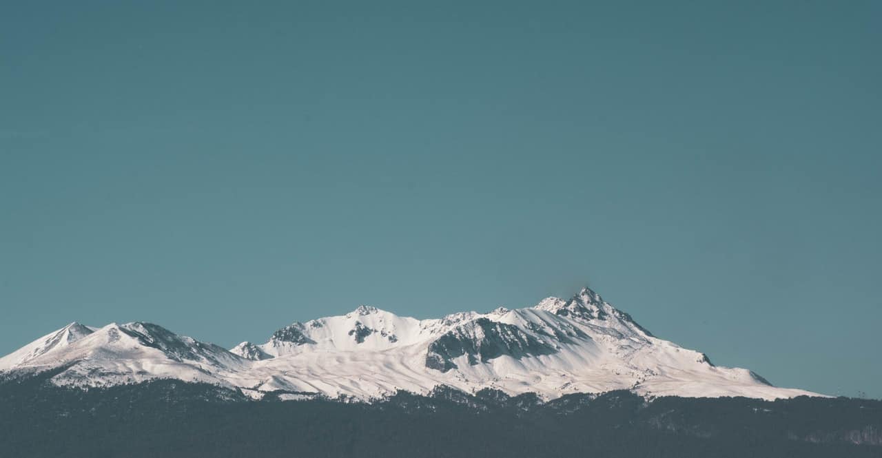 mountains with snow in the distance