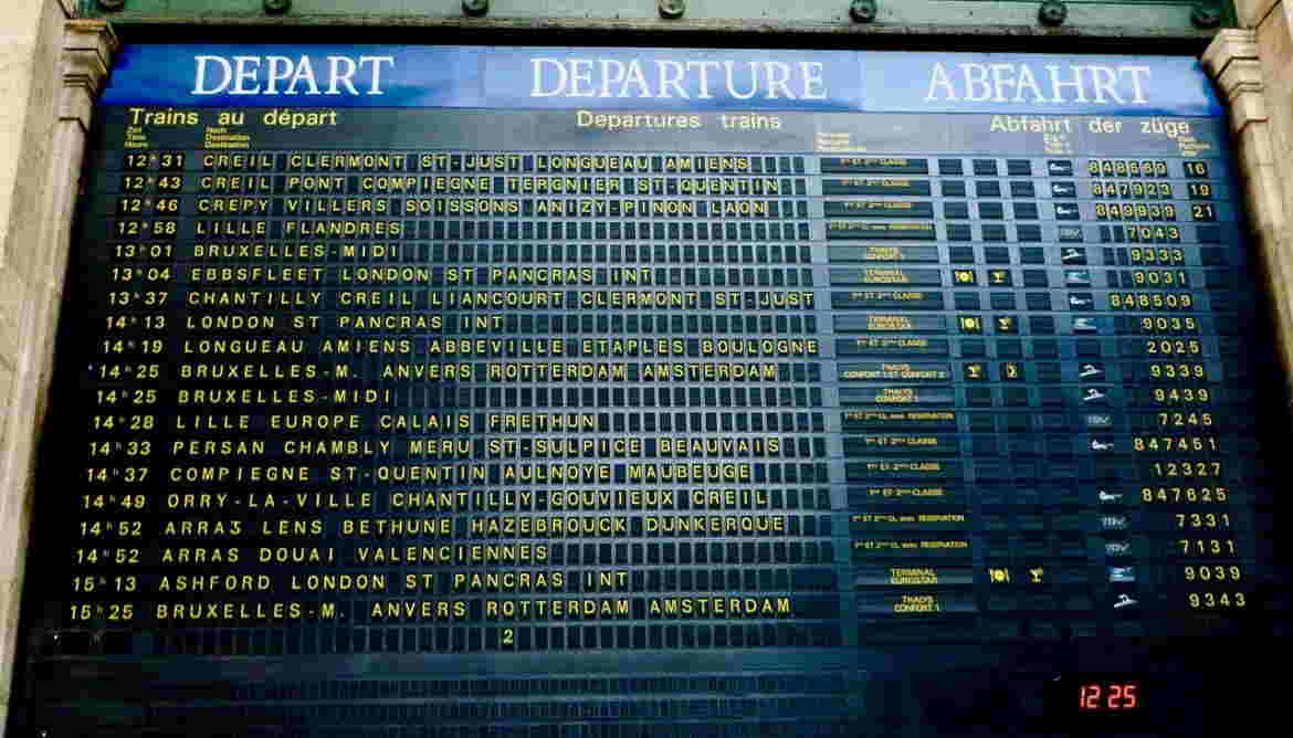 departure board