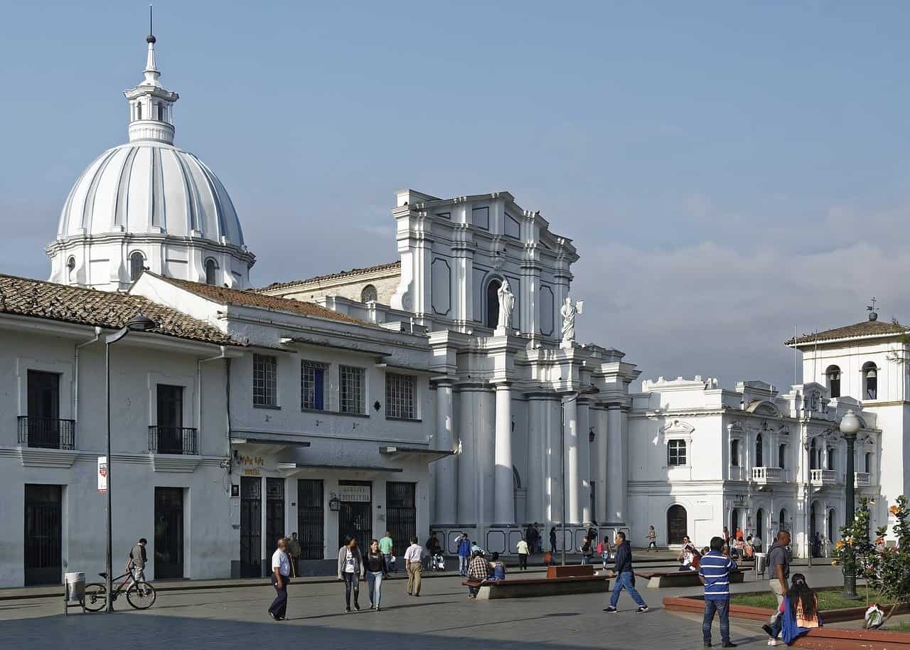 white old building in Popayan colombia
