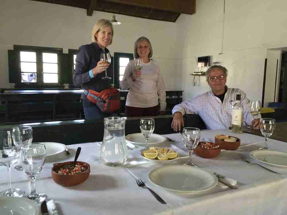 Relaxing before a great dinner