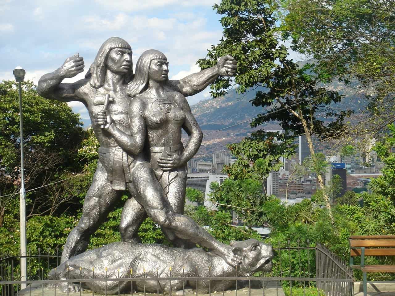 2 sculptures in Medellin, Colombia
