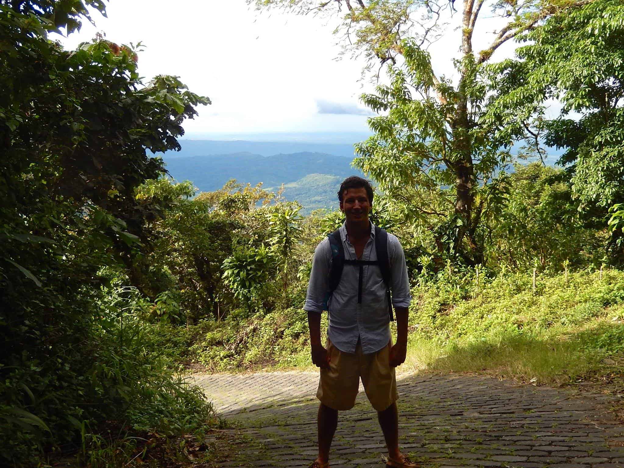 Me, not dressed properly for a hike up a mountain