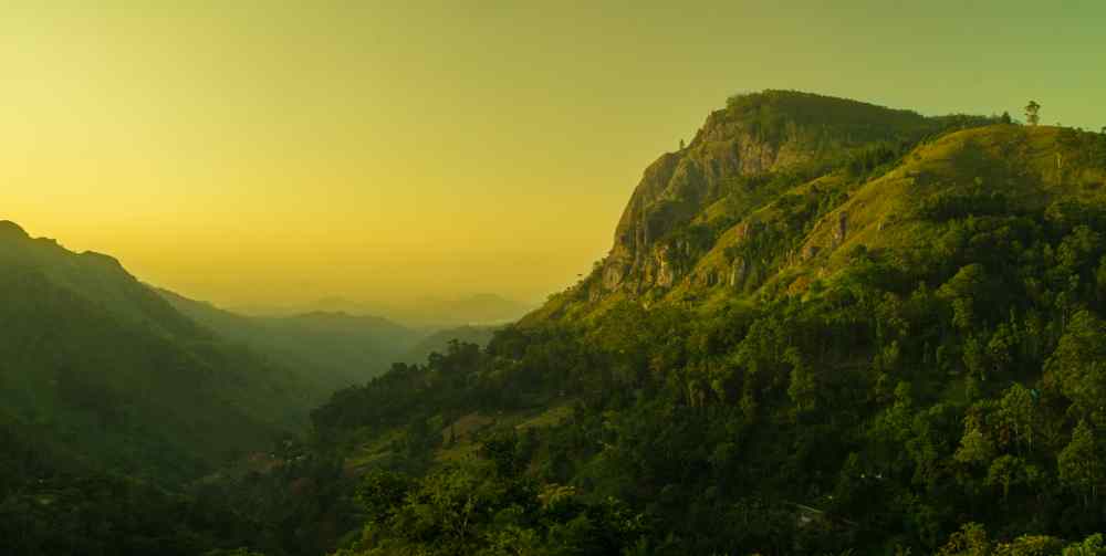 Mountain town of Ella in Sri Lanka