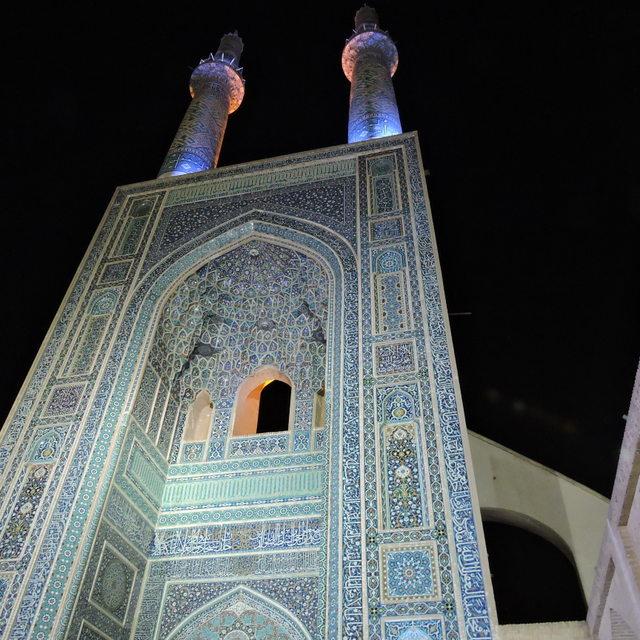 giant mosque of Shah Abbas in Isfahan and the Jameh in Yazd Persia