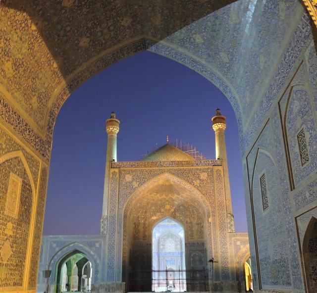 giant mosque of Shah Abbas in Isfahan and the Jameh in Yazd Persia