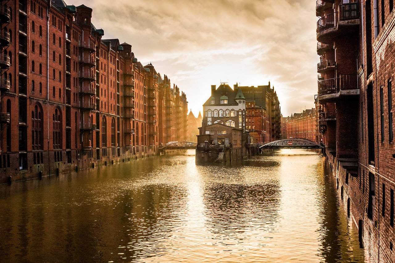 scenic view of building in Hamburg Germany
