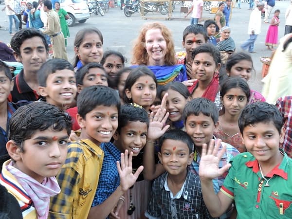 Picture of kids in India