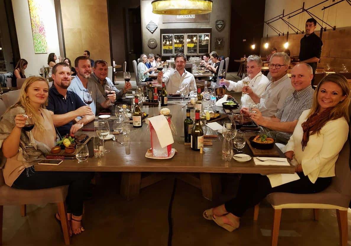 Argentine Wines and Homes in a Vineyard