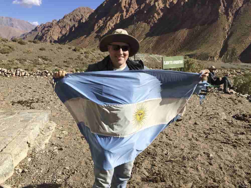 Argentine Wines and Homes in a Vineyard