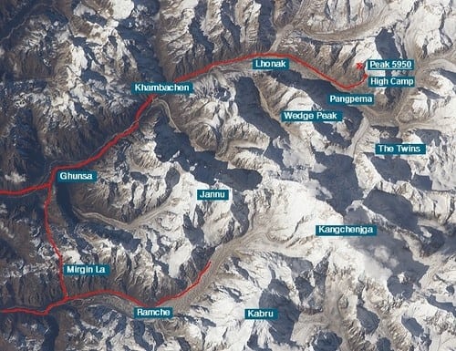 The Route to Kanchenjunga