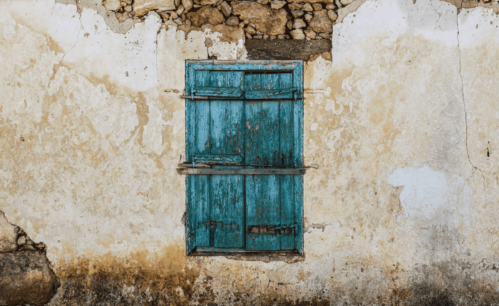 Wooden door in Cyprus, Sotira