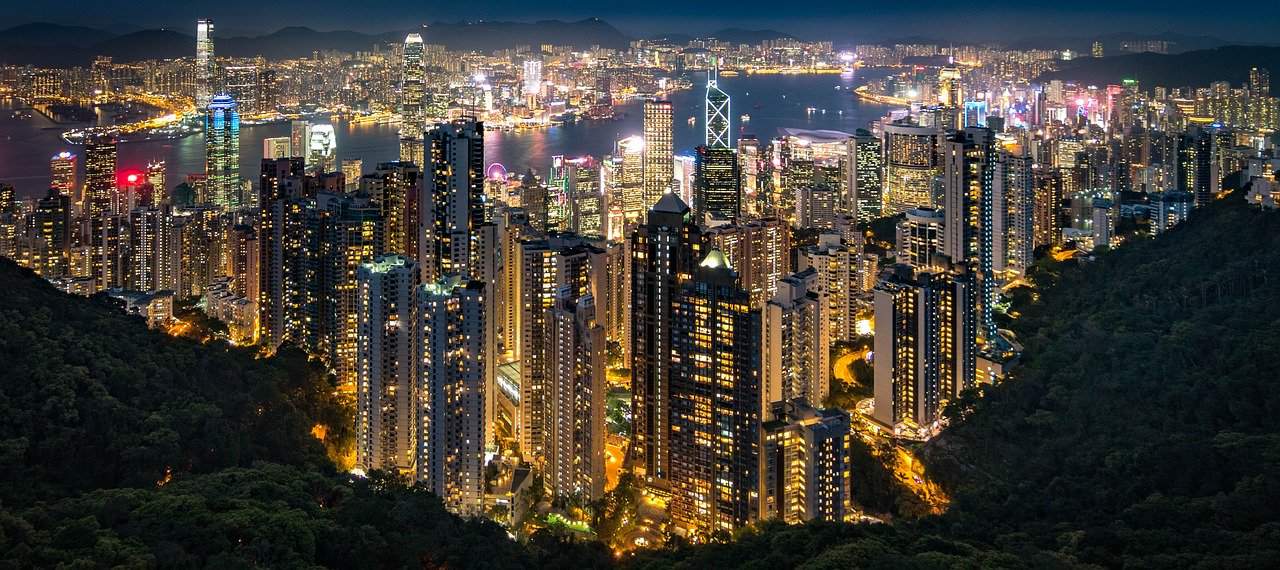 Sky line of Hong Kong
