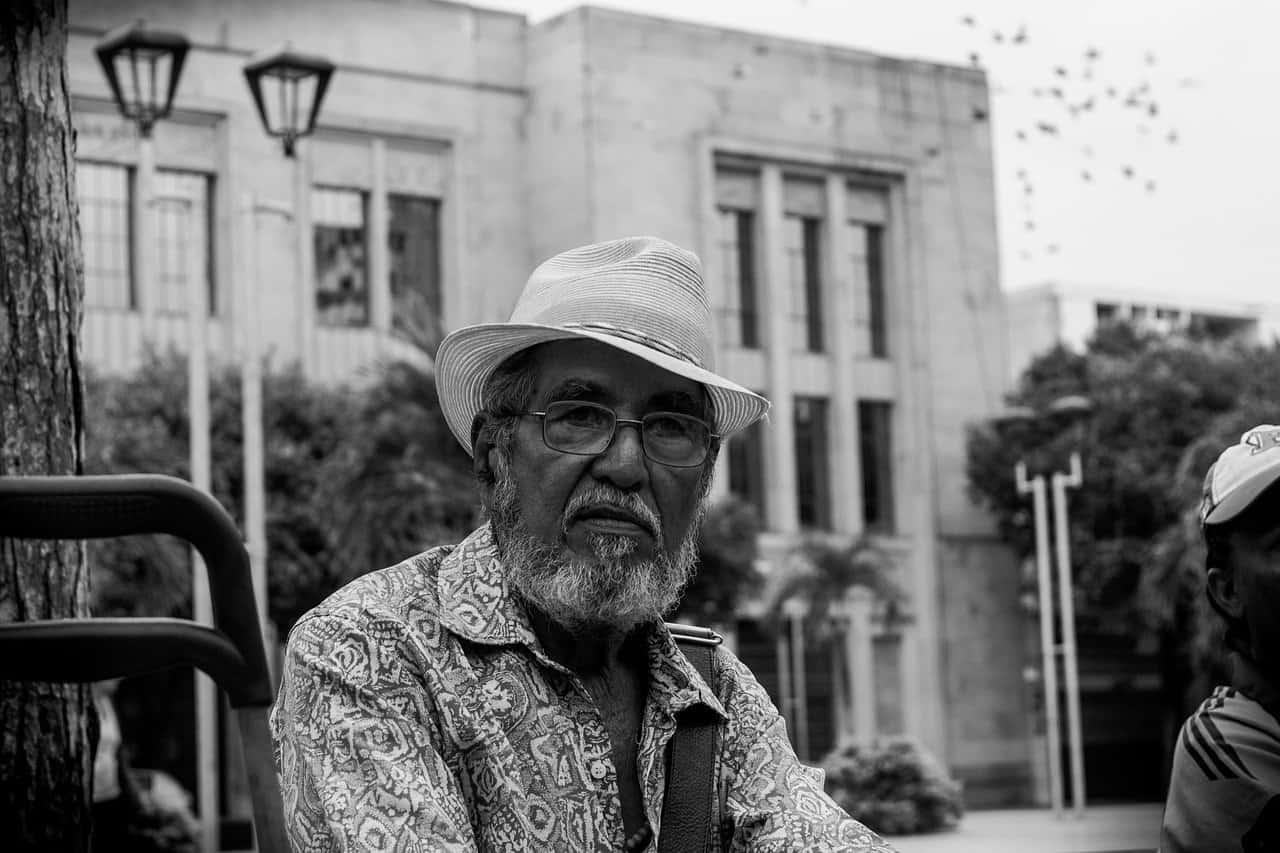 Old man in Colombia