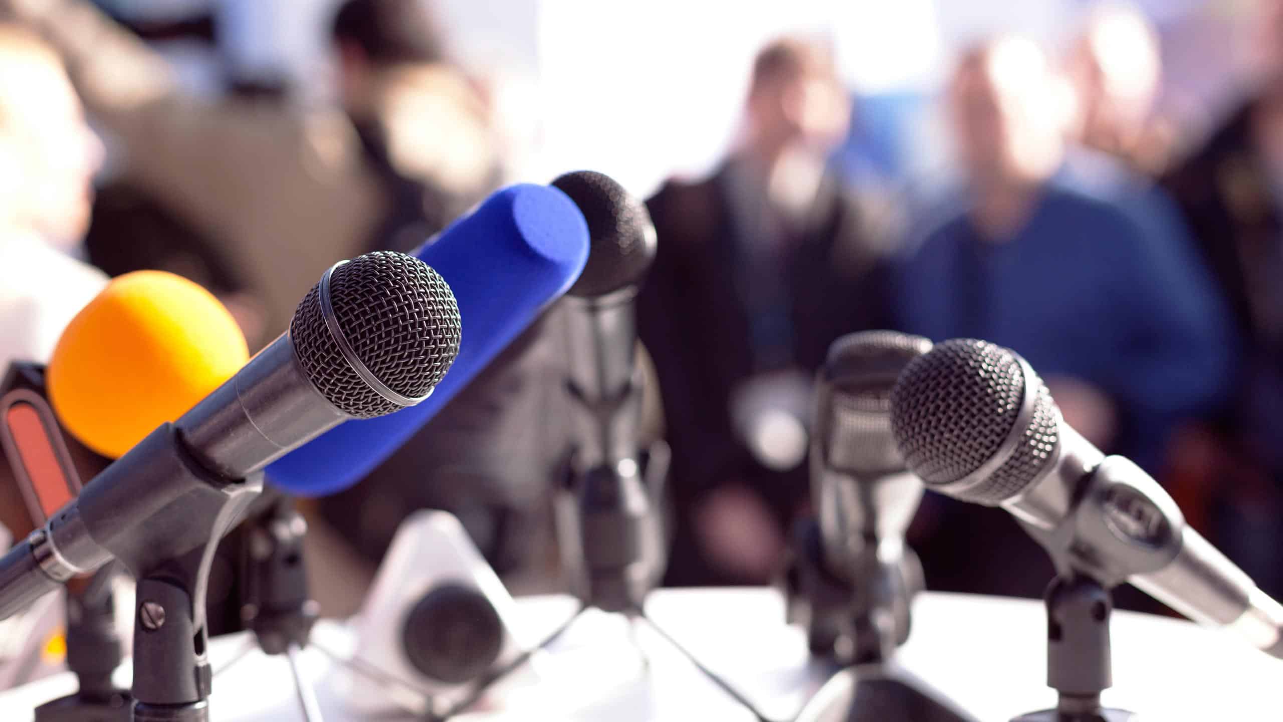 several microphones