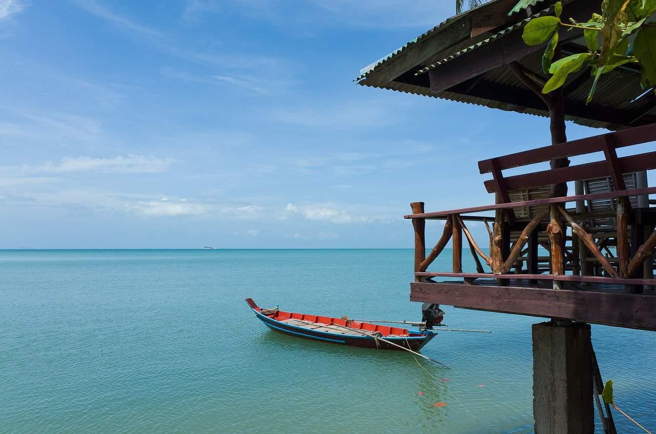 boat out in the water