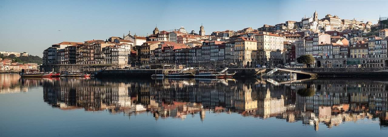 Panoramic view of Porto, Portugal