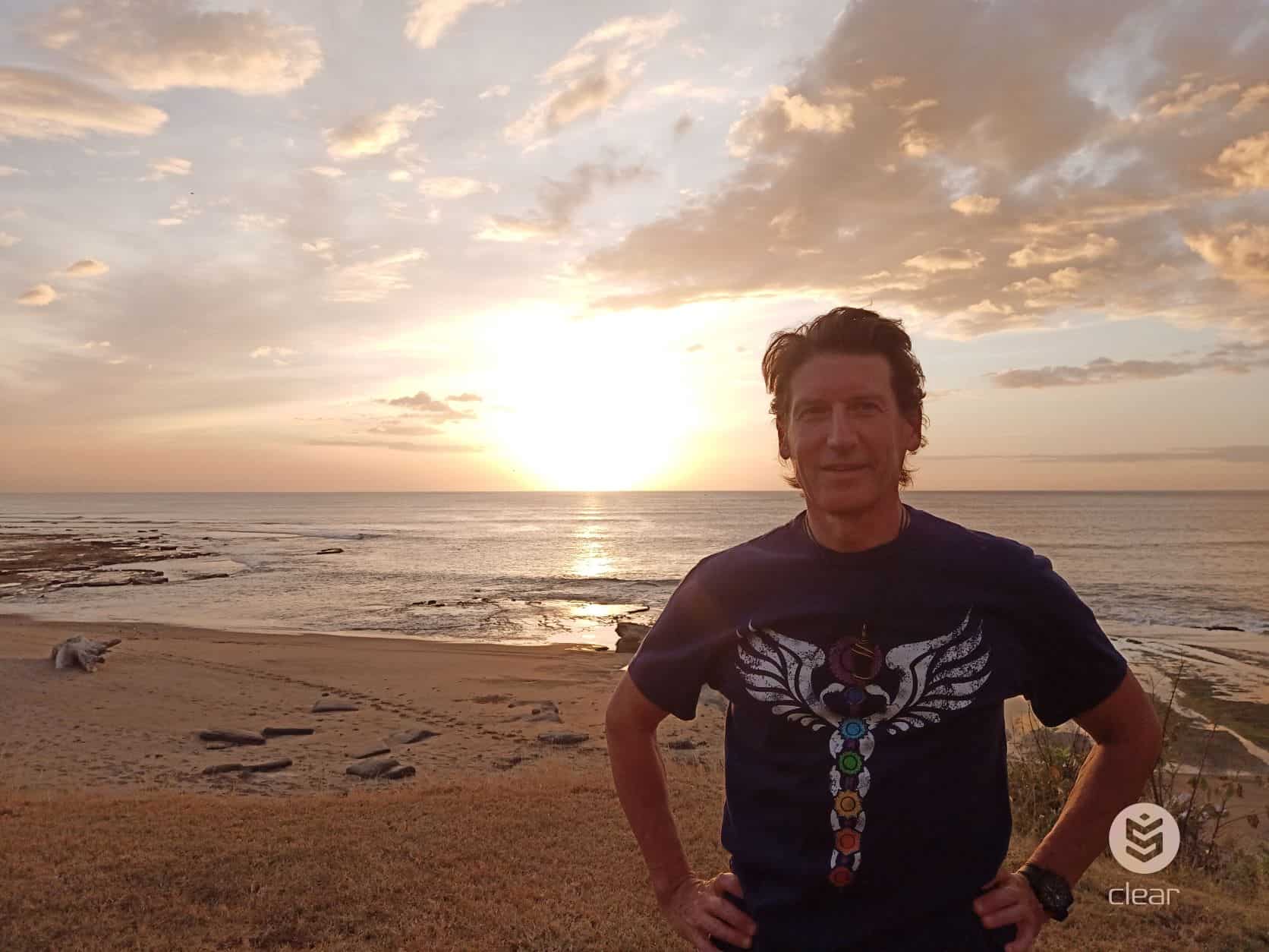 Todd enjoying the sunset at Gran Pacifica.