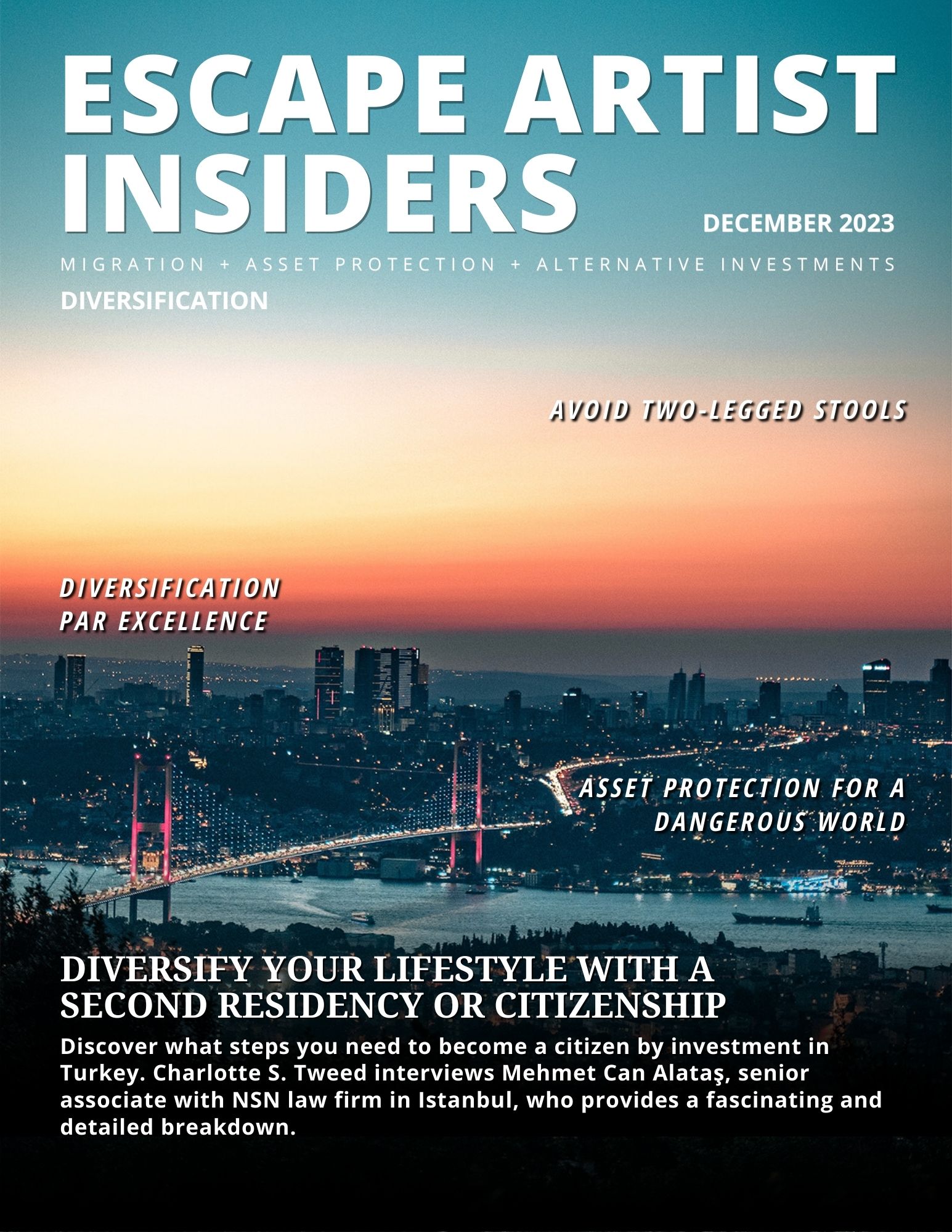 Escape Artist Insiders: Inside our December 2023 “Diversification” Issue