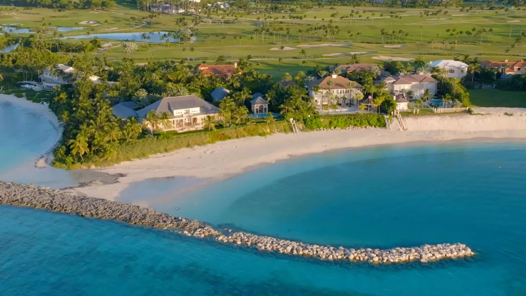 A luxury seaside community in The Bahamas.