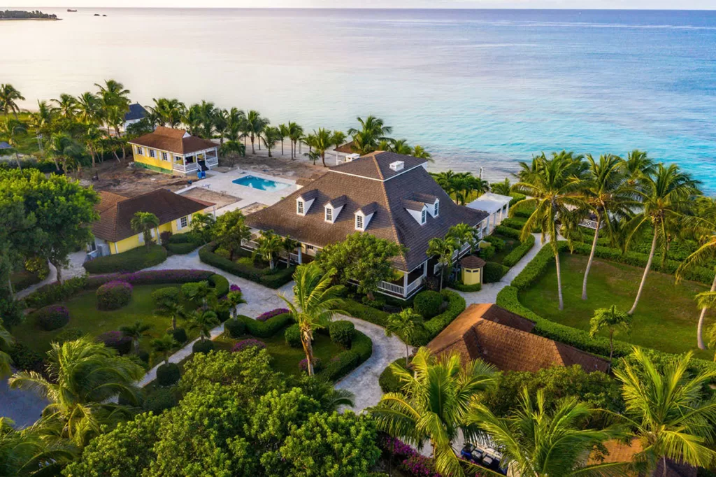 A luxury residential neighborhood in The Bahamas.