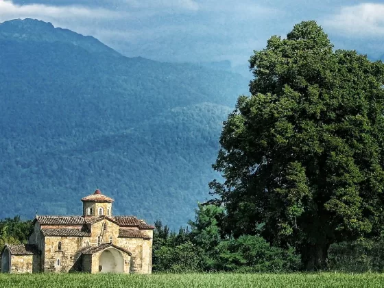 South Ossetia stands quietly between two worlds.