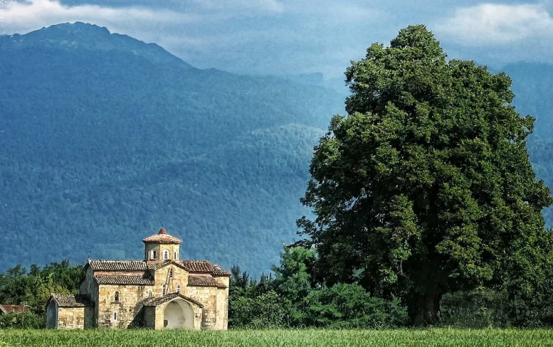 South Ossetia stands quietly between two worlds.