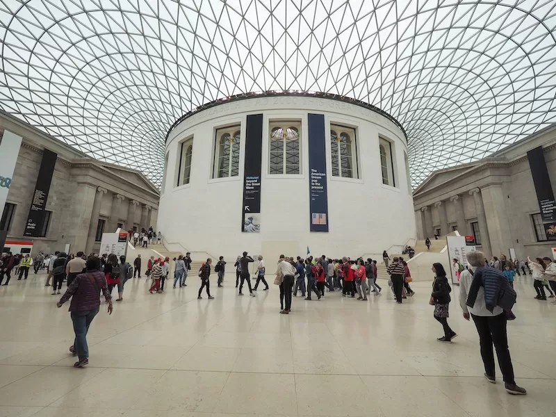 The British Museum’s great court.