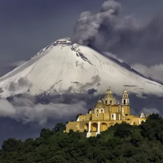 Remedios Church in Cholula, Puebla, Mexico
