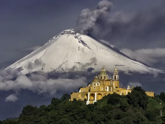 Remedios Church in Cholula, Puebla, Mexico